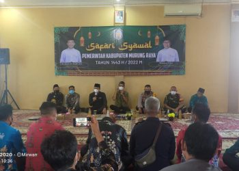 Perdie M Yoseph Hadiri Safari Syawal di Kecamatan Murung