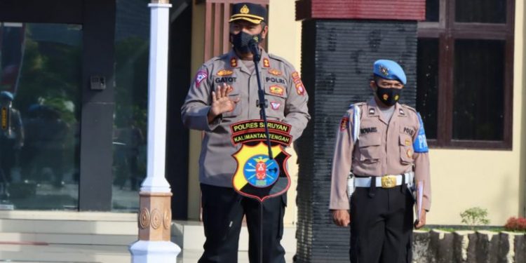Pimpin Apel Pagi, Kapolres Seruyan Tekankan Hal Ini