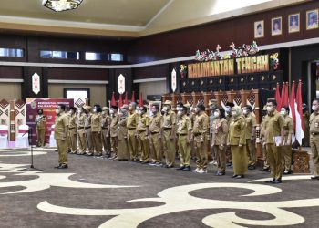 Wagub Edy Pratowo Pimpin Apel Besar dan Halal Bi Halal 1 Syawal 1443 H lingkup Pemprov Kalteng Tahun 2022