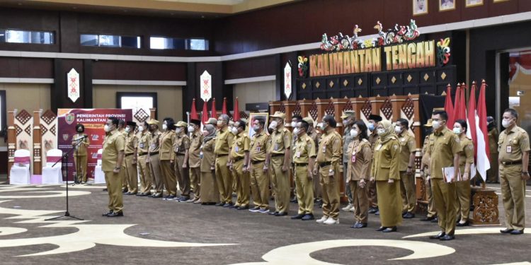 Wagub Edy Pratowo Pimpin Apel Besar dan Halal Bi Halal 1 Syawal 1443 H lingkup Pemprov Kalteng Tahun 2022