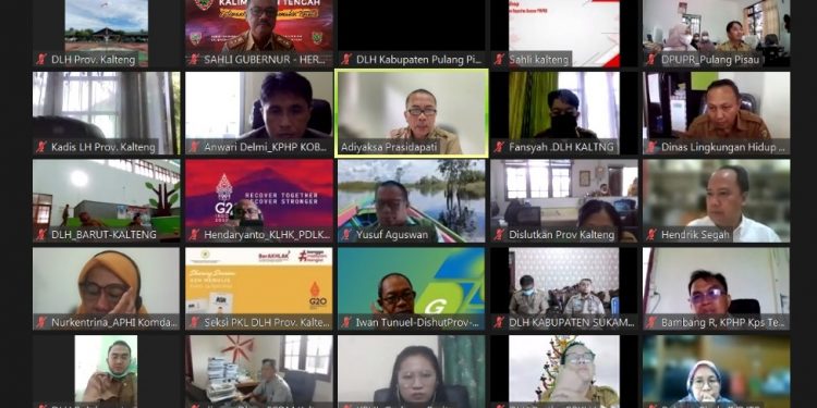 Sahli Herson B. Aden Buka FGD Penyusunan Kajian Lingkungan Hidup Strategis Revisi RTRW Prov. Kalteng Tahun 2021-2041