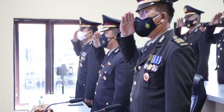 Jajaran Polres Seruyan Ikuti Upacara Hari Lahir Pancasila Secara Virtual