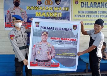 Satpolairud Polres Seruyan Himbau Masyarakat Hindari Narkoba