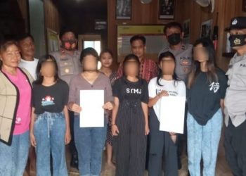 Polsek Kapuas Hulu Mediasi 5 Pelajar Putri Berkelahi