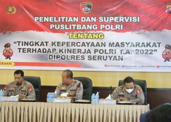 Tim Puslitbang Polri Laksanakan Penelitian dan Giat Supervisi di Polres Seruyan