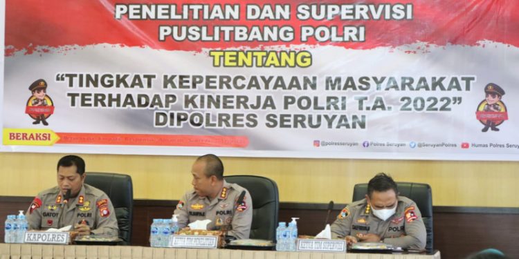 Tim Puslitbang Polri Laksanakan Penelitian dan Giat Supervisi di Polres Seruyan