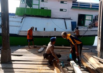 Satpolairud Polres Seruyan Sambang Masyarakat