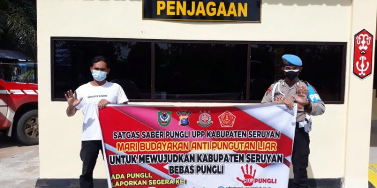 Polsek Seruyan Hilir Rutin Sosialisasikan Cegah Pungli
