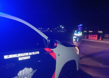 Cegah Aksi Balapan Liar, Satlantas Polres Seruyan Laksanakan Patroli Malam
