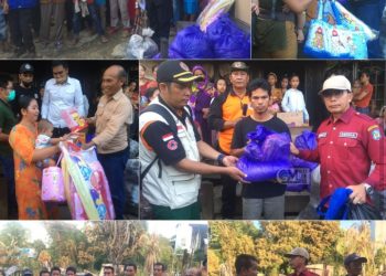 Pemkab Mura Salurkan Bantuan Untuk Korban Kebakaran di Batu Bua I   