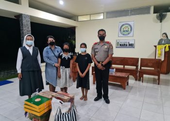 Mantan Kabag Ops Polres Kotawaringin Barat Lakukan Bakti Sosial di Panti Asuhan