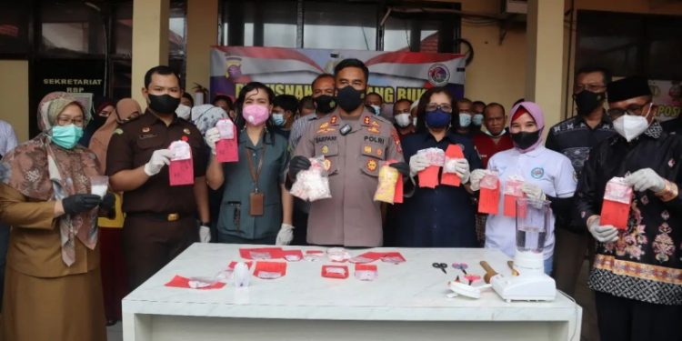 Barang Bukti Sabu 340,5 Gram Dimusnahkan