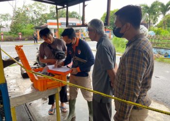 Anggota Satreskrim Polres Seruyan Laksanakan Olah TKP Kebakaran