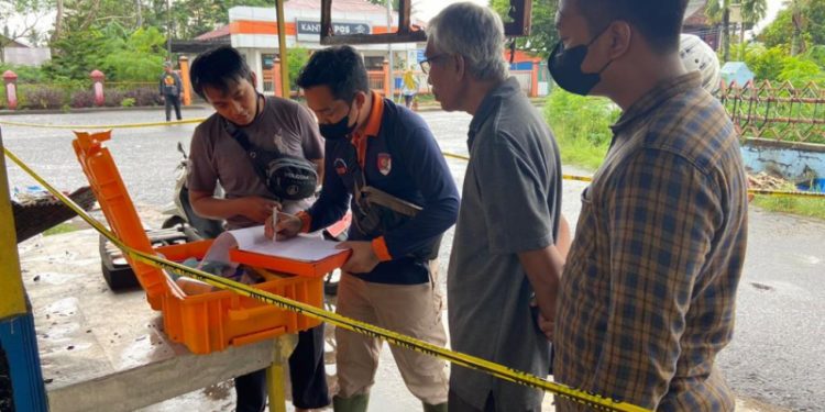 Anggota Satreskrim Polres Seruyan Laksanakan Olah TKP Kebakaran