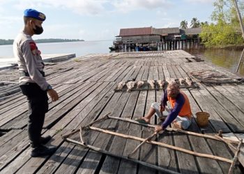 Satpolairud Polres Seruyan Jaga Harkamtibmas Sekitar DAS Seruyan