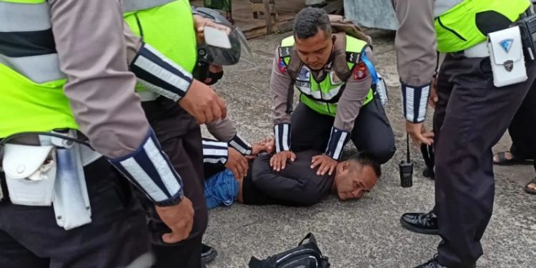 Personel Satlantas Polres Kotim Amankan Terduga Pemilik Sabu