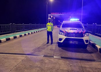 Cegah Aksi Balapan Liar Satlantas Polres Seruyan Laksanakan Patroli Malam