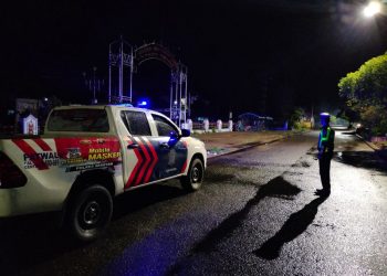 Cegah Aksi Balapan Liar, Satlantas Polres Seruyan Patroli Malam