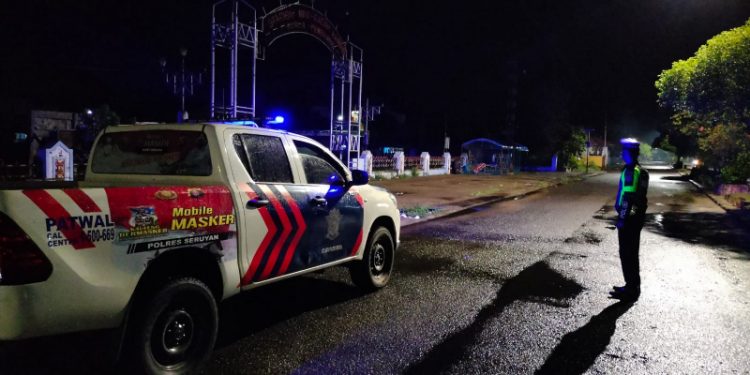 Cegah Aksi Balapan Liar, Satlantas Polres Seruyan Patroli Malam