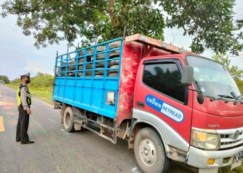 Sat Lantas Polres Seruyan Laksanakan Penertiban Kendaraan ODOL