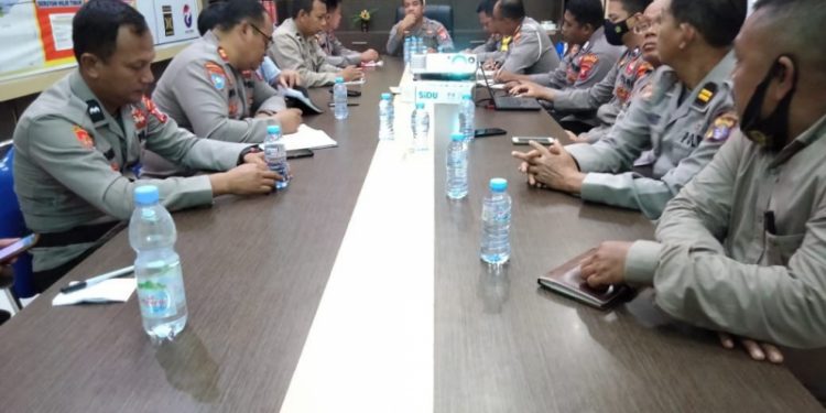 Waka Polres Pimpin Rapat Persiapan Idul Adha dan Sertijab Kapolsek