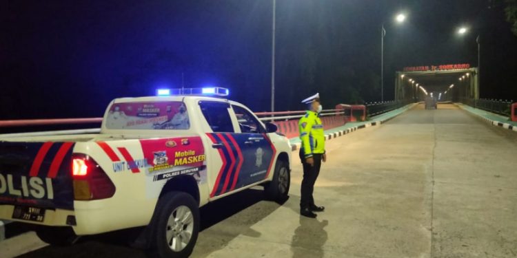 Cegah Aksi Balapan Liar, Satlantas Polres Seruyan Patroli Malam