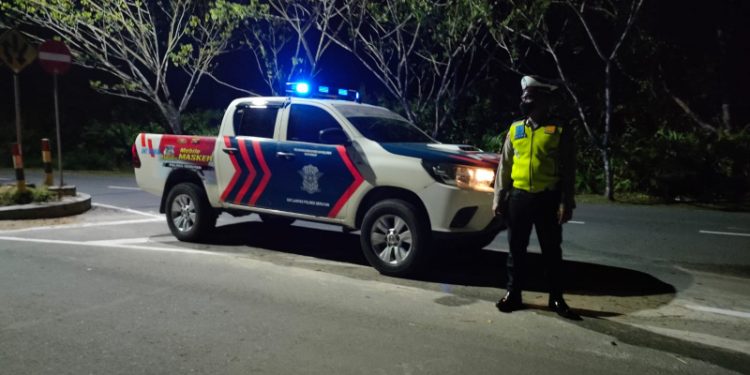 Patroli Rutin Sat Lantas Polres Seruyan Jaga Harkamtibmas dan Sitkamtibcar Lalu Lintas