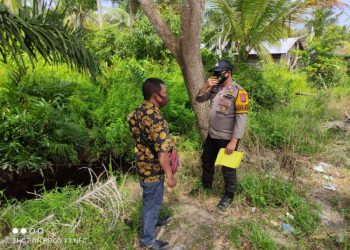 Polsek Serhil Sosialisasi Maklumat Kapolda Kalteng Tentang Karhutla