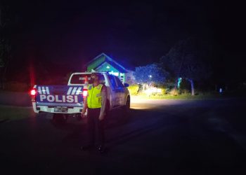 Satlantas Polres Seruyan Laksanakan Patroli Malam