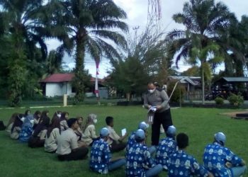 Sat Binmas Polres Seruyan Giat Latihan Rutin Pramuka Saka Bhayangkara