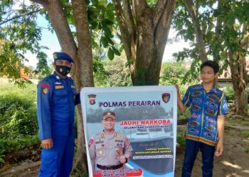 Satpolairud Polres Seruyan Himbau Masyarakat Untuk Hindari Narkoba