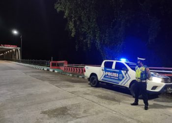Cegah Aksi Balapan Liar, Satlantas Polres Seruyan Laksanakan Patroli Malam