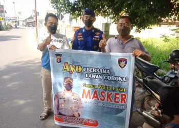 Patroli Satpolairud Polres Seruyan Himbau Masyarakat Terapkan Prokes