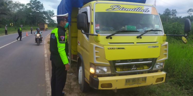 Sat Lantas Polres Seruyan Tertibkan Kendaraan Odol