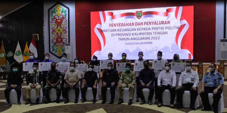 Sekda Prov. Kalteng H. Nuryakin : Bantuan Keuangan Bagi Parpol Dilakukan Secara Proporsional