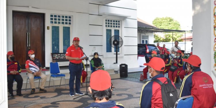 Sekda Nuryakin Lepas Keberangkatan Kontingen Pekan Special Olympic Nasional Kalteng