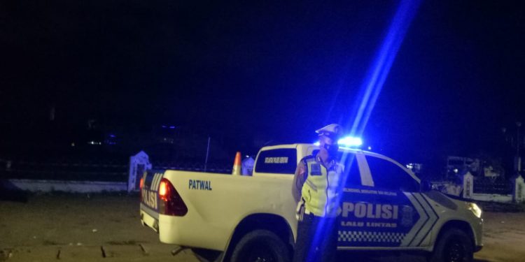 Cegah Aksi Balapan Liar Satlantas Polres Seruyan Laksanakan Patroli Malam