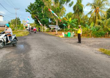 Cegah Kemacetan Satlantas Polres Seruyan Laksanakan Pengaturan Pagi Hari