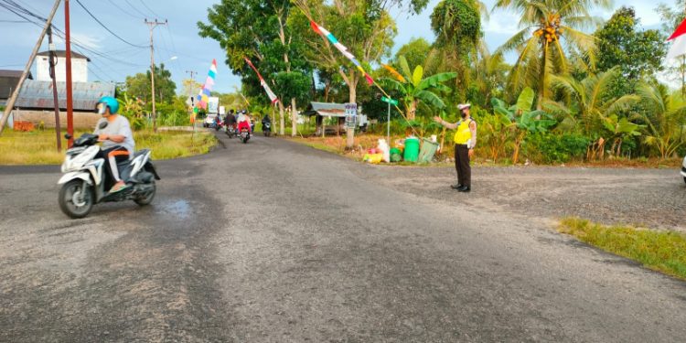 Cegah Kemacetan Satlantas Polres Seruyan Laksanakan Pengaturan Pagi Hari