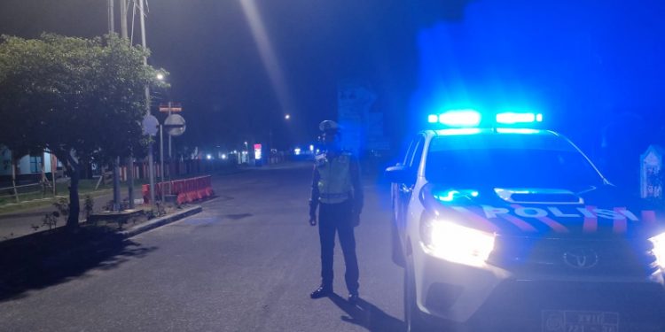 Cegah Aksi Balapan Liar Satlantas Polres Seruyan Laksanakan Patroli Malam