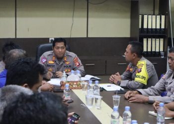 Persiapan Hut Seruyan, Kapolres Seruyan Pimpin Rapat di Aula