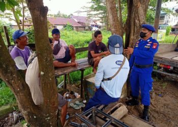 Satpolairud Polres Seruyan Himbau Prokes Covid-19
