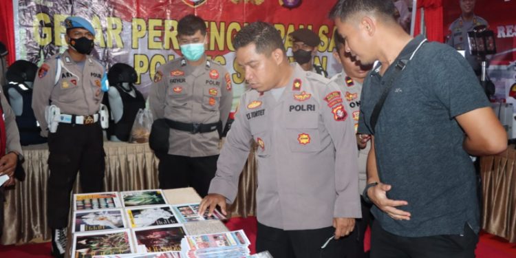 Wakapolres Seruyan Pantau Stand Polres Dalam Seruyan Expo 2022