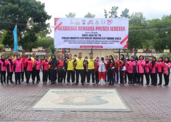 Gerak itu sehat, Kapolres Seruyan Olahraga Bersama