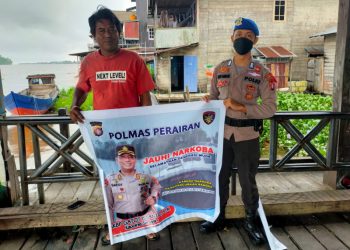 Satpolairud Polres Seruyan Himbau Masyarakat Hindari Narkoba