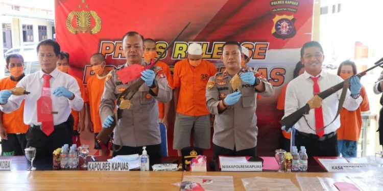 Satreskrim Polres Kapuas Amankan Pemilik Senjata Api Tanpa Izin