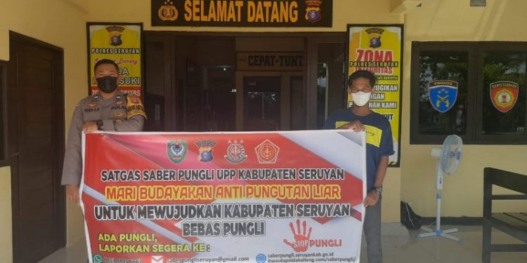 Polsek Seruyan Hilir Rutin Sosialisasikan Saber Pungli Cegah Pungli