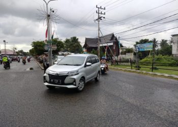 Satlantas Polres Seruyan Laksanakan Pengaturan Titik Rawan Kemacetan