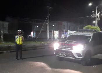 Cegah Balapan Liar Satlantas Polres Seruyan Patroli Malam