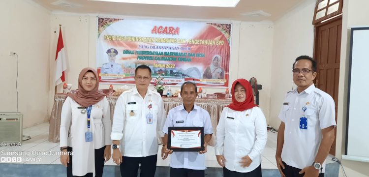 DPMD Kalteng Fasilitasi Peningkatan Kapasitas BPD se-Kabupaten Barsel